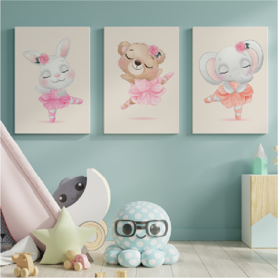 Canvas Set de 3 Piezas Personalizado Motistore
