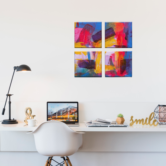 Canvas Set de 4 Piezas Personalizado Motistore