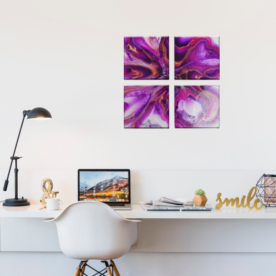 Canvas Set de 4 Piezas Personalizado Motistore