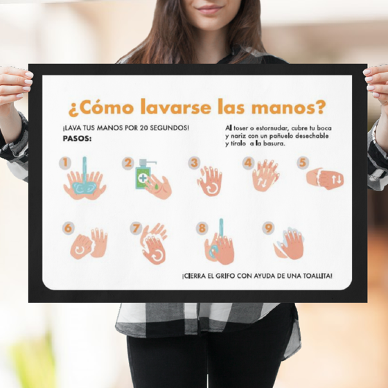 Foto de Póster de recomendaciones | Lavar manos