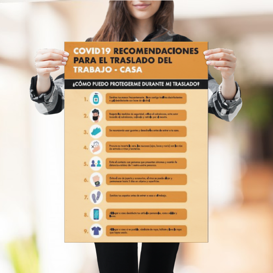 Foto de Póster de recomendaciones | Traslado seguro