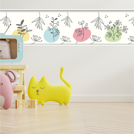 Foto de Cenefa Decorativa Kids | Flores