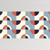 Foto de Cenefa Decorativa | Retro azul