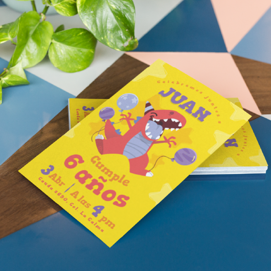 Foto de Invitación personalizada | Jumping Dino