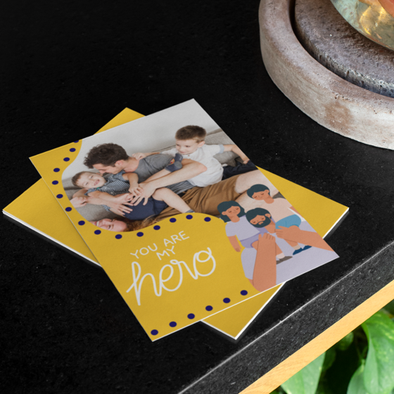 Foto de Tarjeta de felicitación | Eres mi Héroe