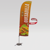 Foto de KIT BANDERA PUBLICITARIA (IMPRESIÓN DOBLE CARA CON BASE EN CRUZ) 320 CM