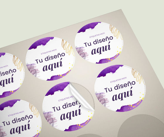 Etiquetas Circulares en Planilla Personaliza tus Productos