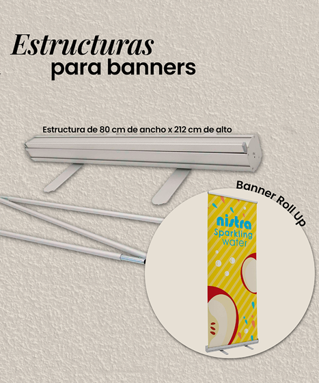 Foto de ESTRUCTURA ROLL UP NEGRO 81 x 212 x 38 CM