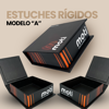 Caja de lujo con acabado Scodix en relieve brillante para empaque elegante
