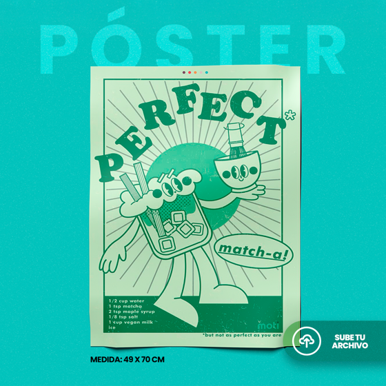 Póster personalizado de 49x70 cm impreso a color, sube tu archivo listo para impresión